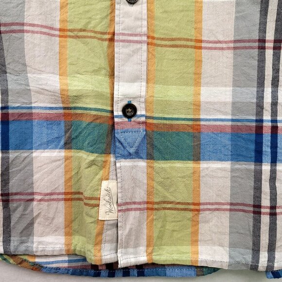 Woolrich Mens Modern Fit Plaid Button-Up Long Sleeve Shirt XL Organic Cotton - Picture 4 of 10